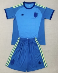 26-27 Spain Goalkeeper Laker Blue Soccer Uniform-AY