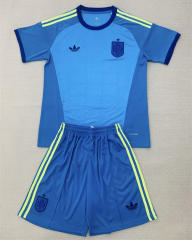 26-27 Spain Goalkeeper Laker Blue Soccer Uniform-AY