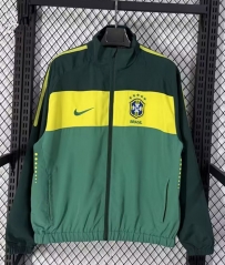 (S-3XL) 26-27 Nike Brazil Yellow&Green Thailand Trench Coats-7642