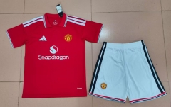26-27 Manchester United Home Red Soccer Uniform-718