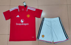 26-27 Manchester United Home Red Soccer Uniform-718
