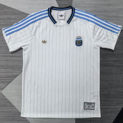 (S-4XL) 26-27 Argentina White Thailand Soccer Jersey AAA-4927