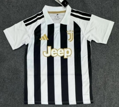 (S-4XL) 26-27 Juventus Home Black&White Thailand Soccer Jersey AAA