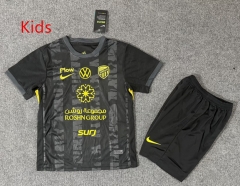 26-27 Al Ittihad Saudi Away Black Kids/Youth Soccer Uniform-6748