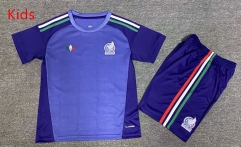 26-27 Mexico Goalkeeper Purple Kids/Youth Soccer Uniform-5492