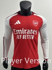 Player Version 26-27 Arsenal Home Red LS Thailand Soccer Jersey AAA-0871