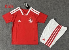 26-27 Brazil SC Internacional Home Red Kids/Youth Soccer Uniform-6748