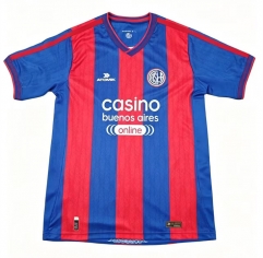 (S-4XL) 26-27 San Lorenzo Home Red&Blue Thailand Soccer Jersey AAA-417