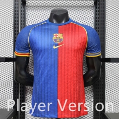 (S-3XL) Player Version 26-27 Retro Casual Version Barcelona Red&Blue Thailand Soccer Jersey AAA-888