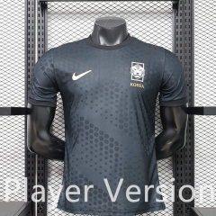 (S-3XL) Player Version 26-27 Casual Version Korea Republic Black Thailand Soccer Jersey AAA-888