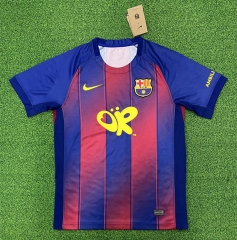 (S-4XL) 26-27 Special Version Barcelona Red&Blue Thailand Soccer Jersey AAA-403