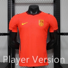 Player Version 26-27 China PR Home Red Thailand Soccer Jersey AAA-888