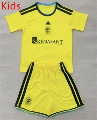26-27 Nashville SC Home Yellow Kids/Youth Soccer Uniform-AY