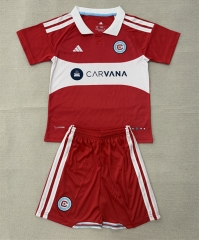 26-27 Chicago Fire Home Red&White Soccer Uniform-AY