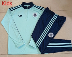 26-27 Germany Light Green Kids/Youth Soccer Tracksuit-815