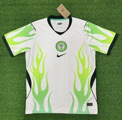 (S-4XL) 26-27 Nigeria Away White&Green Thailand Soccer Jersey AAA-403