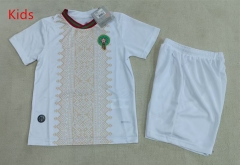 26-27 Morocco Away White Kids/Youth Soccer Uniform-507