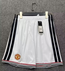 26-27 Manchester United Home White Thailand Soccer Shorts