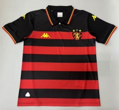 (S-4XL) 26-27 Sport Recife Home Red&Black Thailand Soccer Jersey AAA-5668