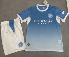 26-27 Manchester City Home Blue Thailand Soccer Uniform-718