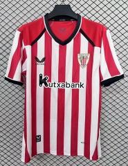 (S-4XL) 26-27 Athletic Bilbao Home Red&White Thailand Soccer Jersey AAA-2044