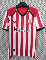 (S-4XL) 26-27 Athletic Bilbao Home Red&White Thailand Soccer Jersey AAA-2044
