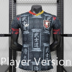 Player Version 26-27 Bushido Special Version Japan Black&Grey Thailand Soccer Jersey AAA-888