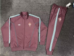 26-27 Portugal Maroon Thailand Soccer Jacket Uniform-5303