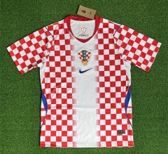 (S-4XL) 26-27 Croatia Home Red&White Thailand Soccer Jersey AAA-403