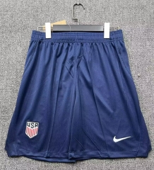 26-27 USA Home Royal Blue Thailand Soccer Shorts