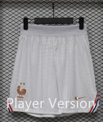 (S-3XL) Player Version 26-27 France Home White Thailand Soccer Shorts-888