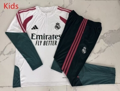26-27 Real Madrid White Kids/Youth Soccer Tracksuit-815