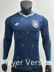 Player Version 26-27 Germany Away Blue LS Thailand Soccer Jersey AAA-0871