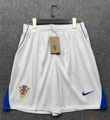 26-27 Croatia Home White Thailand Soccer Shorts