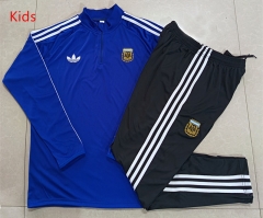 26-27 Argentina Color Blue Kids/Youth Soccer Tracksuit-815