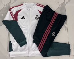 26-27 Real Madrid White Thailand Soccer Jacket Uniform-815