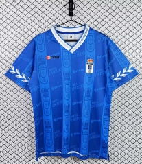 Retro Version 98-99 Real Oviedo Home Blue Thailand Soccer Jersey AAA-3259