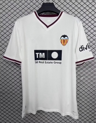 (S-4XL) 26-27 Valencia Home White Thailand Soccer Jersey AAA-2044
