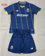 26-27 Porto 4th Away Blue Kids/Youth Soccer Uniform-AY
