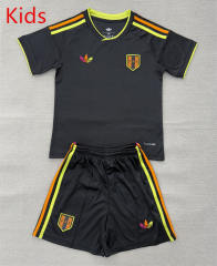 26-27 Peru Away Black Kids/Youth Soccer Uniform-AY