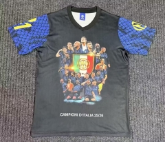 (S-4XL) 26-27 Snake Spirit Commemorative Version Inter Milan Black Thailand Soccer Jersey AAA-4847