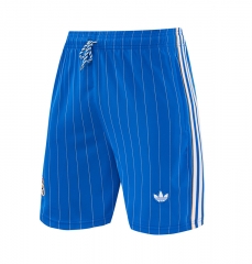 26-27 Retro Version Real Madrid Blue Thailand Soccer Shorts-418