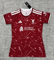 26-27 Liverpool Home Red Women Thailand Soccer Jersey AAA-4506