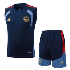 2026-27 Bayern München Royal Blue Thailand Soccer Vest Tracksuit Uniform-815