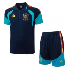 26-27 Spain Royal Blue Thailand Polo Uniform-815