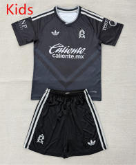 26-27 Club America Away Black Kids/Youth Soccer Uniform-AY