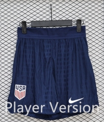 (S-3XL) Player Version 26-27 USA Home Royal Blue Thailand Soccer Shorts-888