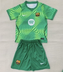26-27 Barcelona Goalkeeper Green Soccer Uniform-AY