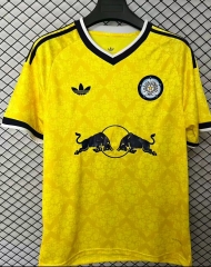 (S-4XL) 26-27 Leeds United Away Yellow Thailand Soccer Jersey AAA-2044