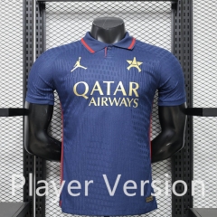 Player Retro Version 26-27 Paris Blue Thailand Soccer Jersey AAA-888